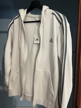 Chaqueta Adidas Beige Gris Talla L