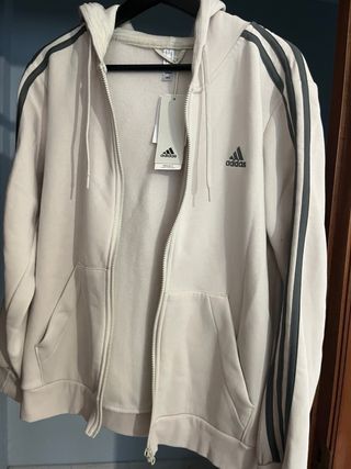 Chaqueta Adidas Beige Gris Talla L