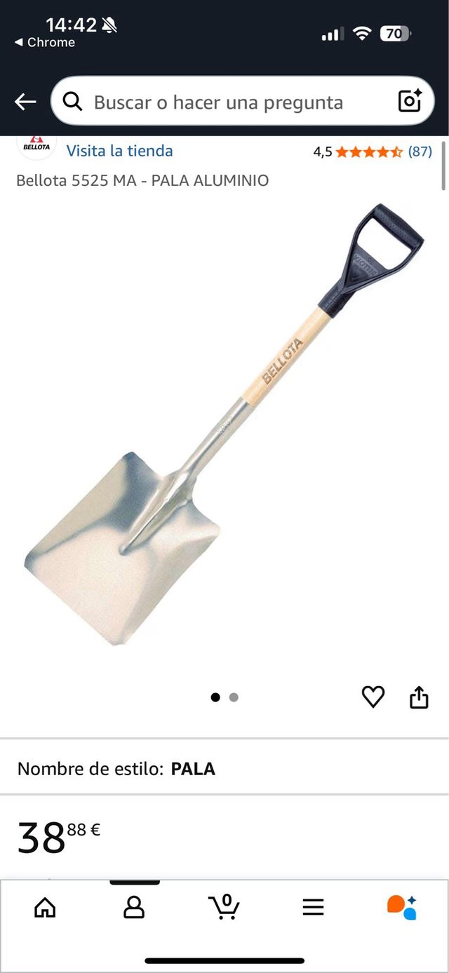 Pala in legno per ghianda in mango