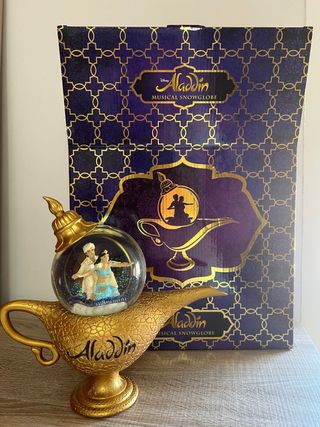 Bola de Nieve Musical Lámpara Aladdin Disney