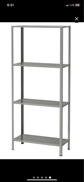 Lote 3 Estanterías Metálicas IKEA HYLLIS