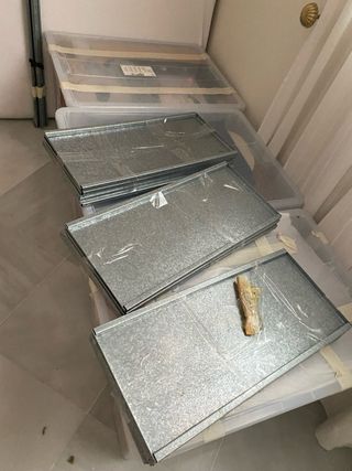 Lote 3 Estanterías Metálicas IKEA HYLLIS