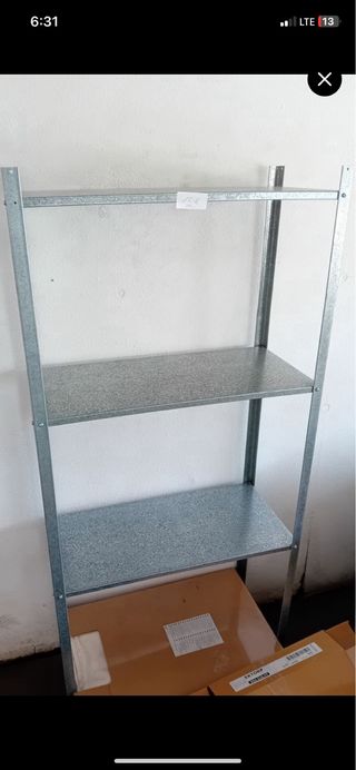 Lote 3 Estanterías Metálicas IKEA HYLLIS