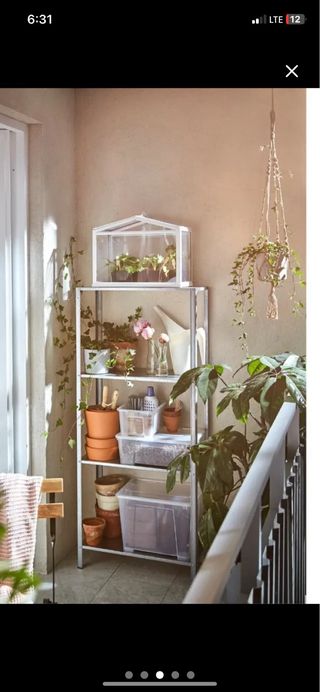 Lote 3 Estanterías Metálicas IKEA HYLLIS