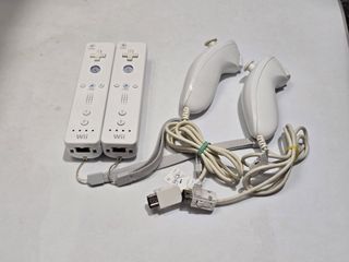 2 mandos nintendo wii + 2 nunchuk blanco