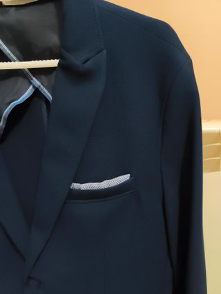Chaqueta traje hombre Zara azul