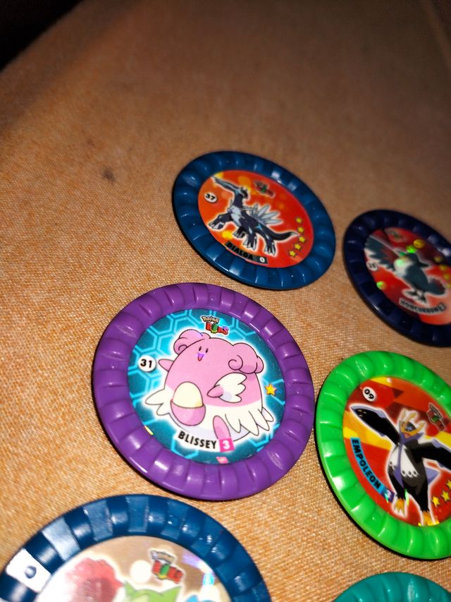 15 Tazos Pokémon chaps