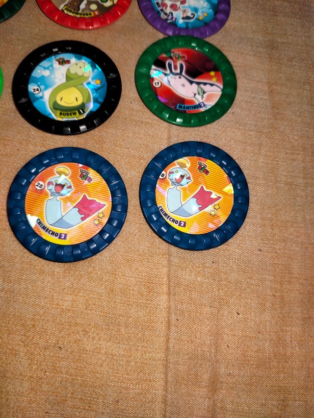 15 Tazos Pokémon chaps