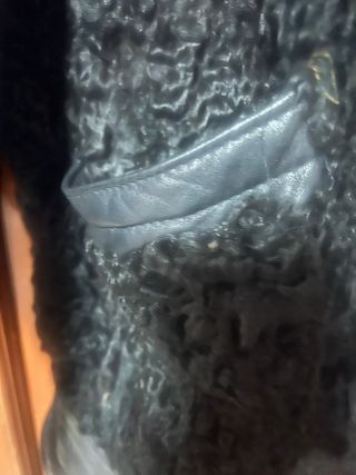 Chaquetón negro mujer