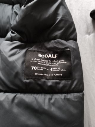 Cazadora plumas Ecoalf Negra Talla S