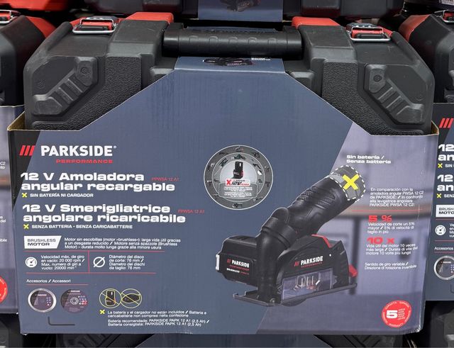 Smerigliatrice angolare Parkside 12V (senza batter