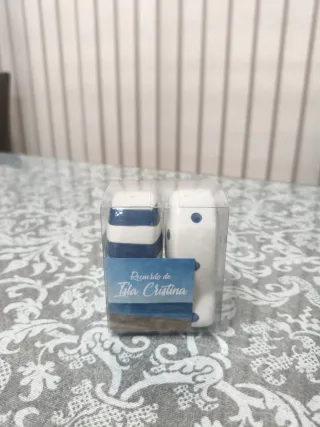 Set Salero y Pimentero Cerámica Azul y Blanco