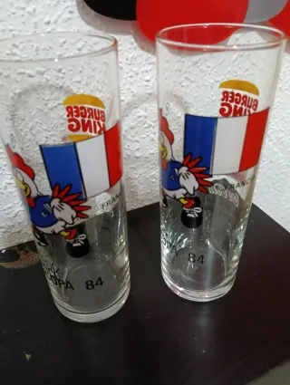Vasos Coca-Cola Eurocopa 84 8 euros los dos