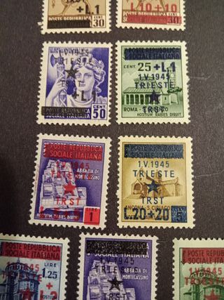 Serie completa occupazione Trieste 1945