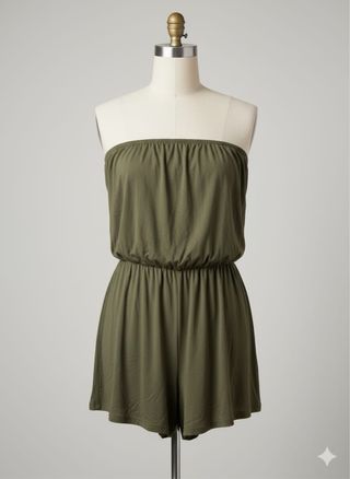Mono verde sin tirantes