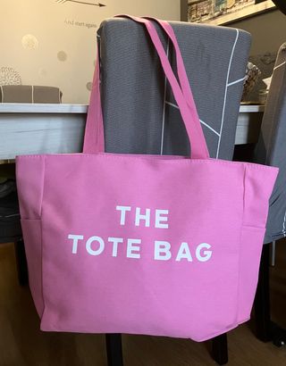 Bolsa de tela grande rosa. Nueva a estrenar