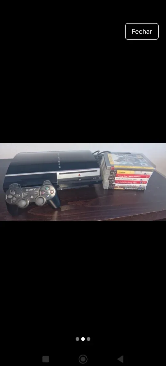PlayStation 3 Sony Preto + Jogos