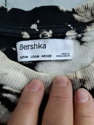 Blusa manga larga efecto tie-dye