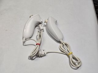 2 nunchuk blanco originales nintendo wii