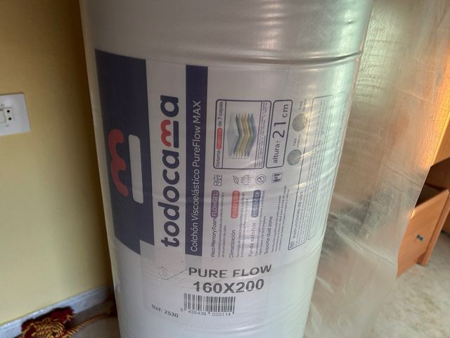Colchón Todocama Viscoelástico PureFlow MAX 160x20