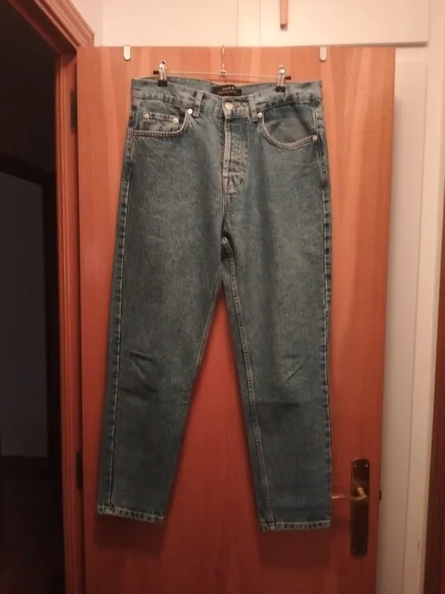 Tejano Zara azul hombre