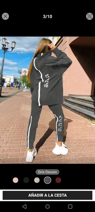 Chándal gris talla S