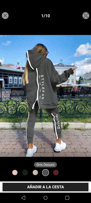 Chándal gris talla S