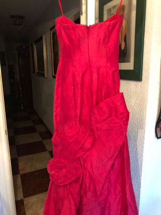 Vestido de fiesta rosa/rojo,usado una sola vez