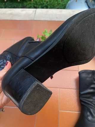 Stivali cowboy neri donna felpati all interno