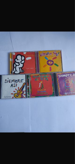 Lote 5 CDs Siempre Así