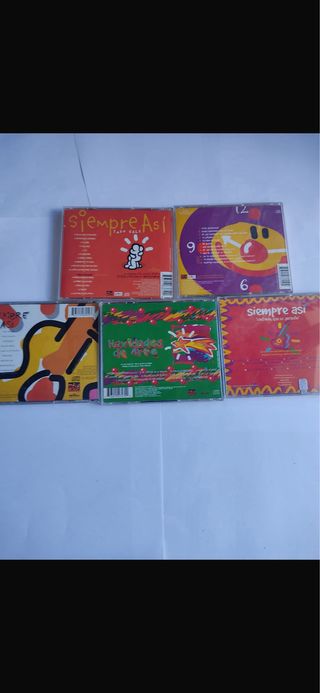 Lote 5 CDs Siempre Así