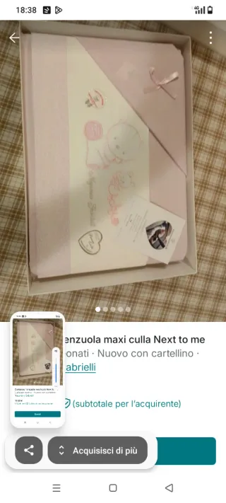 Lenzuola maxi culla Next to me