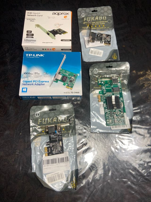 Lote 5 Tarjetas de Red Gigabit PCI Express