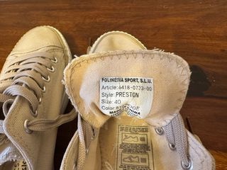 Zapatillas Polinesia Beige Talla 40