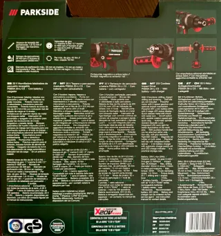 Taladro percutor atornillador Parkside PSBSA 20-LI
