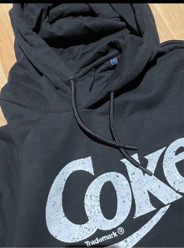 Sudadera Negra Coke Talla S
