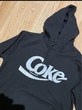 Sudadera Negra Coke Talla S