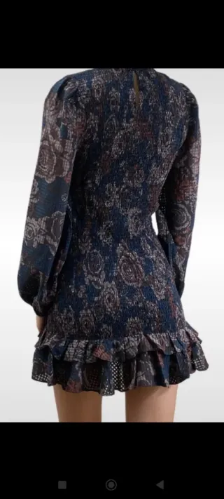 Vestido Zara estampado nido abeja