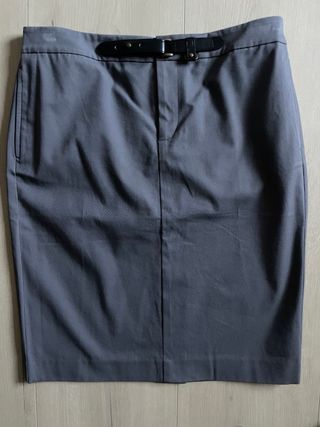 Falda Ralph Lauren Gris Talla 40 Nueva!