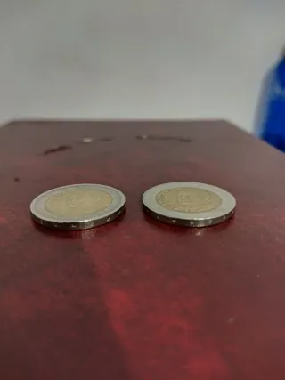 2 Monedas Euro Rey Juan Carlos 2001