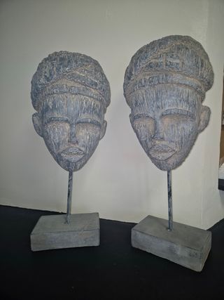 Figuras Máscara Resina Gris
