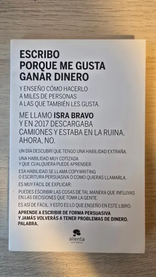 Escribo porque me gusta ganar dinero