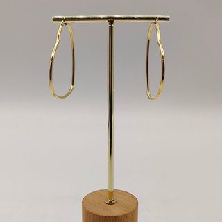 Pendientes Aro con forma de Corazón Oro 18k