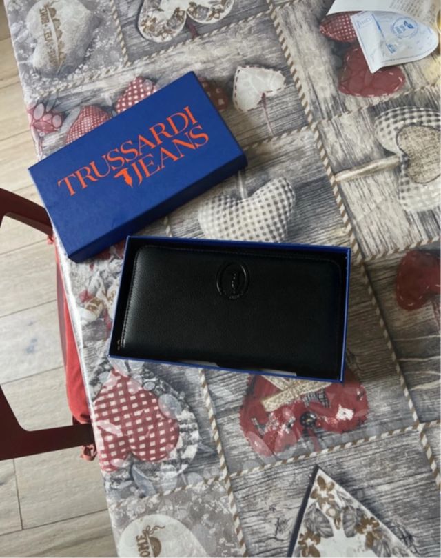 Portafoglio Trussardi Jeans donna nero