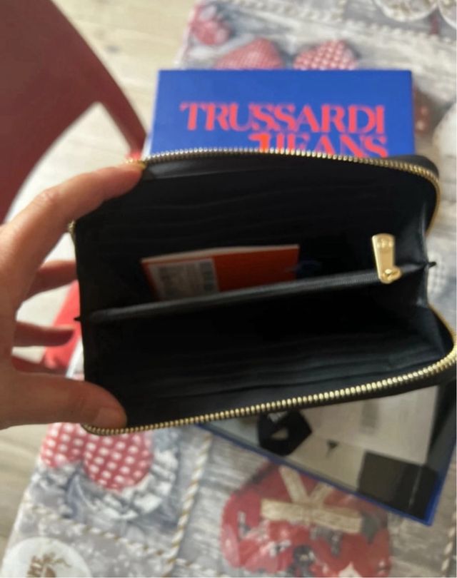Portafoglio Trussardi Jeans donna nero