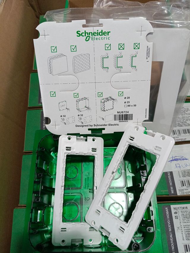 Caja de registro verde Schneider Electric