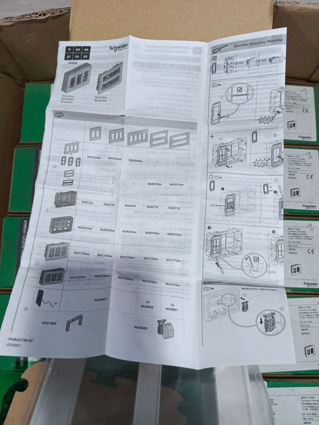 Caja de registro verde Schneider Electric