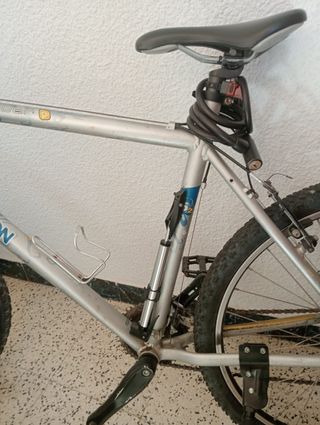 Bicicleta Decathlon Rockrider Plata/Azul