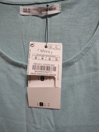 Camiseta sin mangas verde azulado