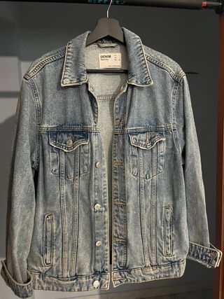 Chaqueta Vaquera Vintage Bershka Talla S